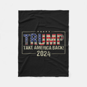 Trump 45 47 (auf Byck) Take America Ck USA Trump 2 Fleecedecke