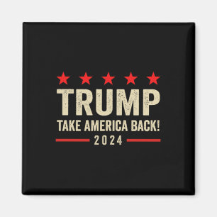 Trump 45 47 (auf der Rückseite) nehmen Amerika zur Magnet