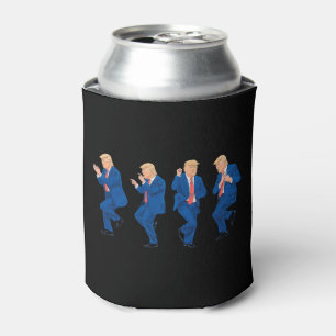 Trump 45 47 Funny Dance Dancing USA Präsident Dosenkühler