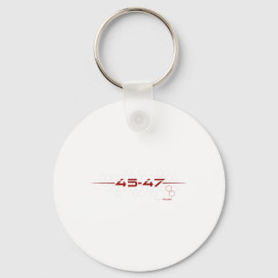 Trump 45 47 Futuristisches Design für Retro Schlüsselanhänger