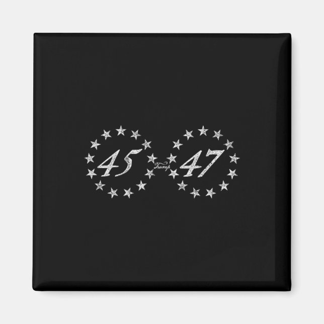 Trump 45 47 magnet (Vorne)