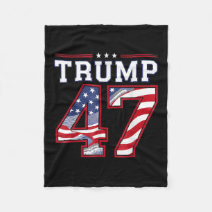 Trump 45-47 Mega US Flag 2024 Präsidentschaftswahl Fleecedecke