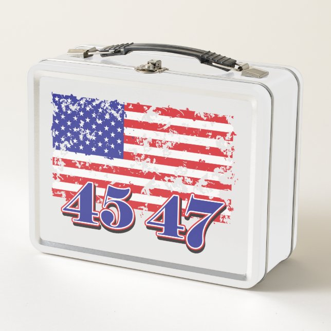 Trump 45/47 metall brotdose (Vorderseite)