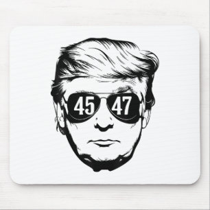 Trump 45 47 Patriotische Sungles störten Trump 202 Mousepad