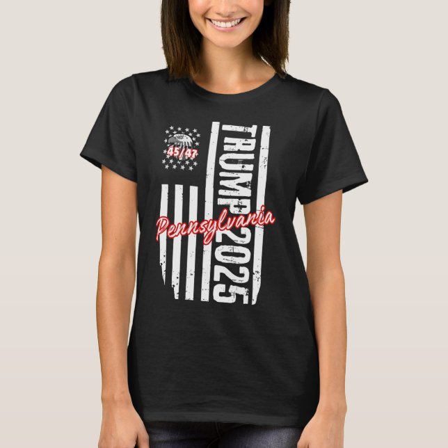 Trump 45 47 Pennsylvania Männer Frauen Jugendgesch T-Shirt (Vorderseite)