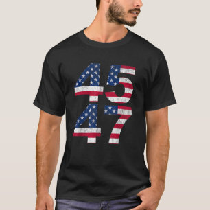 Trump 45 47 Präsident 2024 T-Shirt