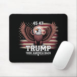 Trump 45. 47. Präsident Flag 2025 Adler Amerika Mousepad<br><div class="desc">Trump 45. 47. Präsident Flag 2025 Eagle Trump gewinnt Amerika zurück</div>