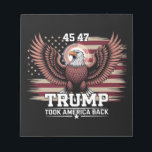 Trump 45. 47. Präsident Flag 2025 Adler Amerika Notizblock<br><div class="desc">Trump 45. 47. Präsident Flag 2025 Eagle Trump gewinnt Amerika zurück</div>