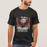 Trump 45. 47. Präsident Flag 2025 Adler Amerika