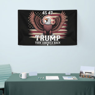 Trump 45. 47. Präsidentenflagge 2025 Adler Amerika Banner