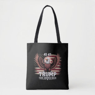 Trump 45. 47. Präsidentenflagge 2025 Adler Amerika Tasche