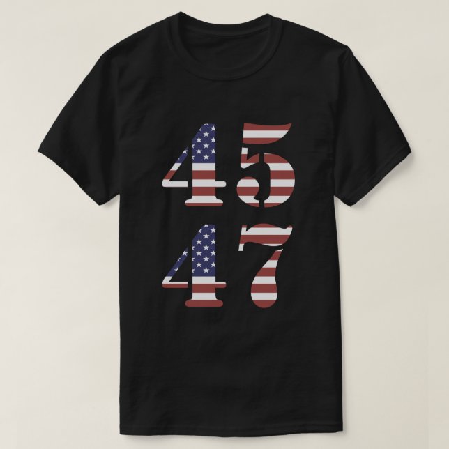 Trump 45 47 T-Shirt (Design vorne)