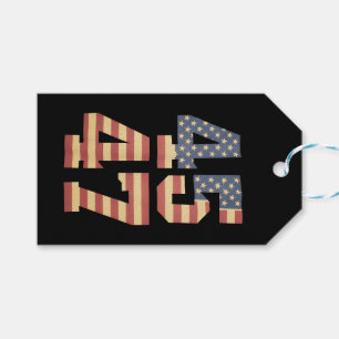 Trump 45 47 Vintage Amerika USA Flagge Geschenkanhänger