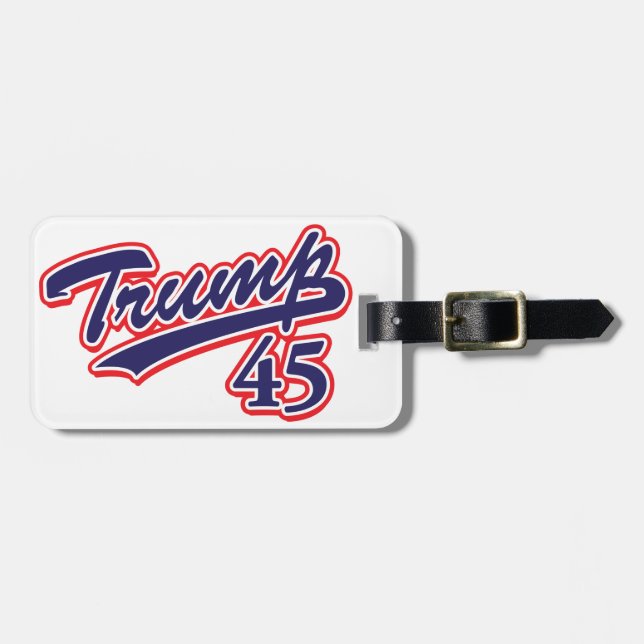 Trump 45! gepäckanhänger (Vorderseite horizontal)