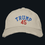 TRUMP 45 gestörte Chino Twill Cap - Stone Bestickte Kappe<br><div class="desc">TRUMP 45 DISTRESSED CHINO TWILL GAP - STEIN. WER SPORTIERT NOCH 45'S BALL CAPS?</div>