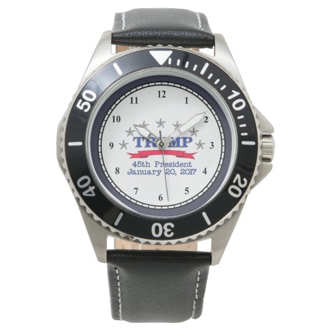 Trump 45. Präsident Armbanduhr (Vorderseite)