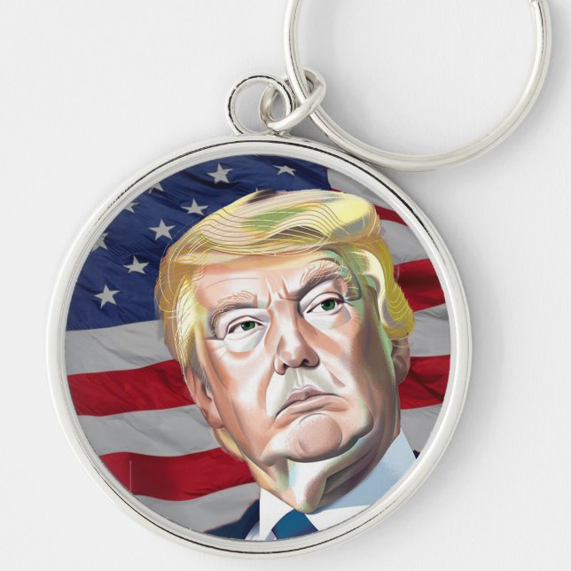 Trump 45. Präsident der USA - Geschenk Schlüsselanhänger (Vorne)