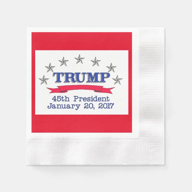Trump 45. Präsident Serviette (Vorderseite)