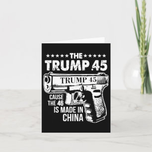 Trump 45, weil die 46 in China sind Karte