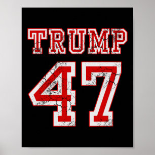 Trump 47 2024 Wahl Republikanische konservative Mä Poster
