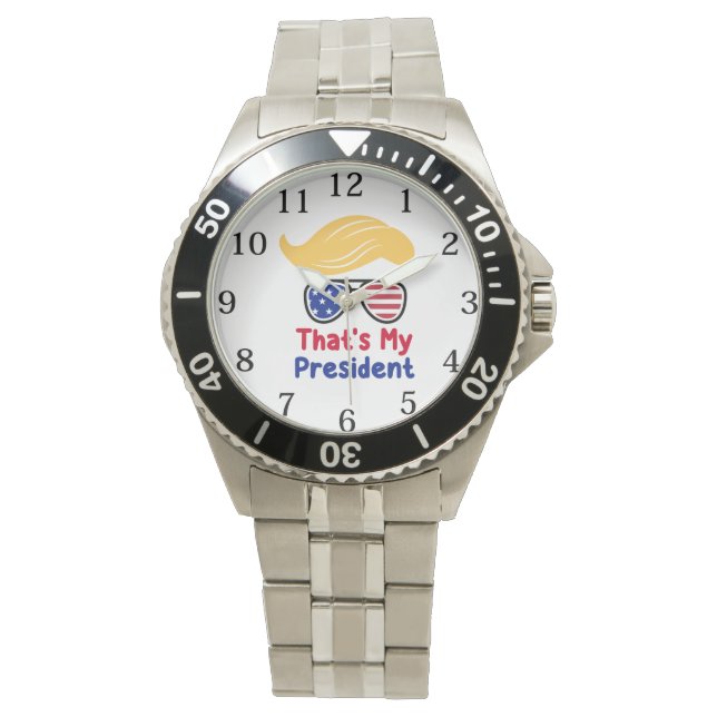Trump 47 - Das ist mein Präsident Armbanduhr (Vorderseite)