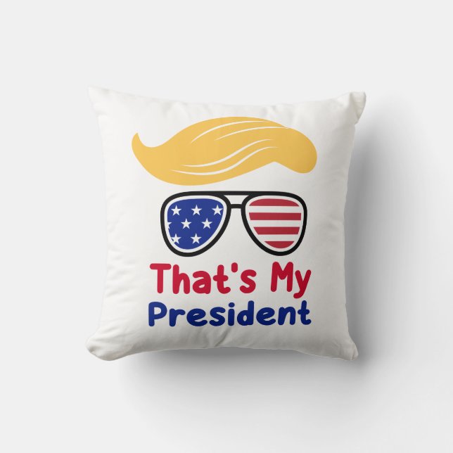 Trump 47 - Das ist mein Präsident Kissen (Vorderseite)
