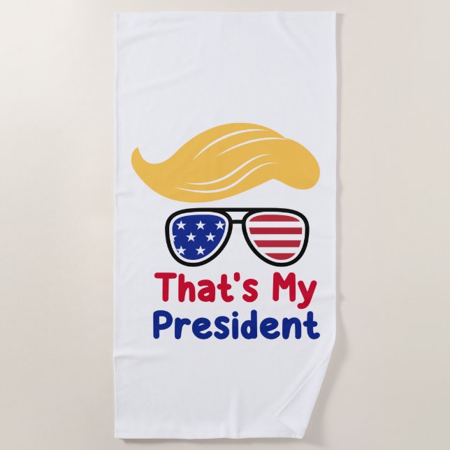 Trump 47 - Das ist mein Präsident Strandtuch (Vorderseite)