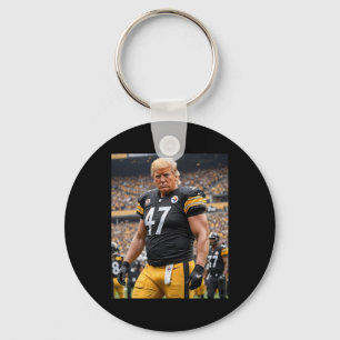 Trump 47 Fittsburgh Footbyll Player Funny Schlüsselanhänger