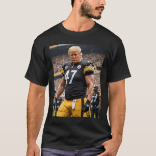 Trump 47 Fittsburgh Footbyll Player Funny T-Shirt