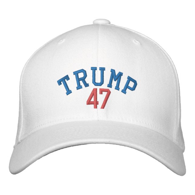 TRUMP 47 FLEXFIT WOOL CASQUETTE - BLANC (Devant)