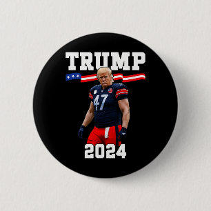 Trump 47 Football Trikot 2025 US Flagge Trump Vanc Button