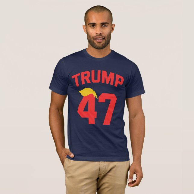 Trump 47 Präsident T-Shirt (Vorne ganz)