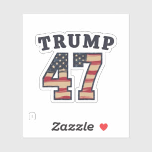 Trump 47 Proud Maga American Inauguration Day Aufkleber