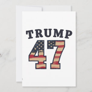 Trump 47 Proud Maga American Inauguration Day Feiertagskarte