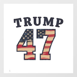 Trump 47 Proud Maga American Inauguration Day Fensteraufkleber