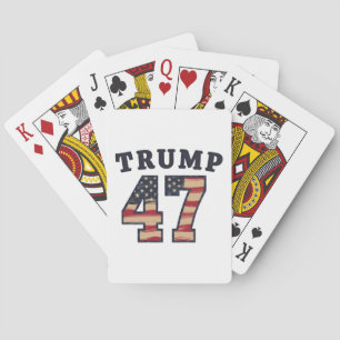 Trump 47 Proud Maga American Inauguration Day Spielkarten