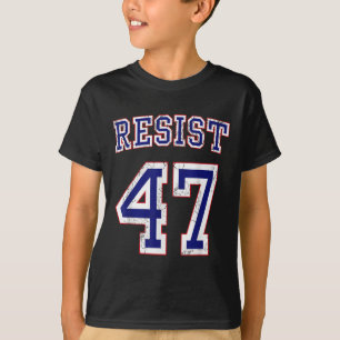 Trump 47 Retro bedrückte Grafik T-Shirt