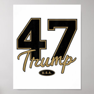 Trump 47 Trump 2024 Republikanischer Konservativer Poster