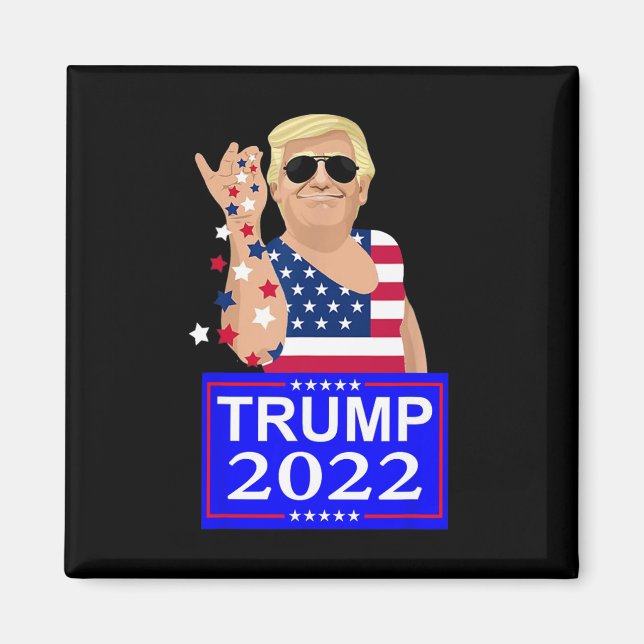 Trump 4 Ever Wahl  Magnet (Vorne)