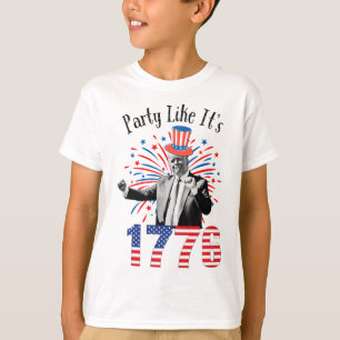 Trump 4. Juli Party Wie Es 1776 Unabhängigkeit T-Shirt