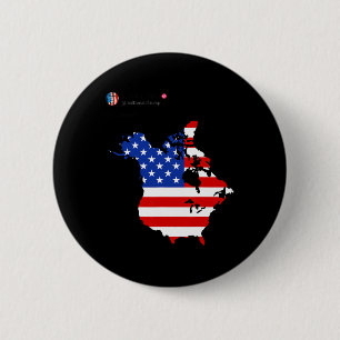 Trump 51 Staat der amerikanischen Flagge Kanadas V Button