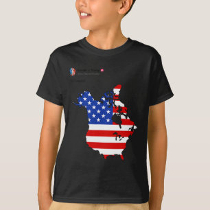 Trump 51 Staat der amerikanischen Flagge Kanadas V T-Shirt