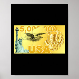 Trump 5 Millionen Dollar reicher Migrant Amerikane Poster
