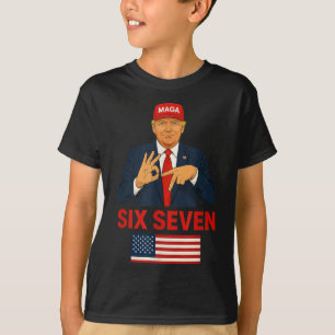 Trump 67 Meme Six Seven Lustiges Wahlkostüm T-Shirt