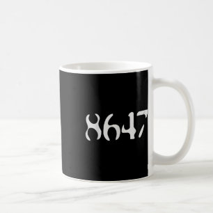 Trump 8647 Retro Black Anti Funny Liberal Präsiden Kaffeetasse