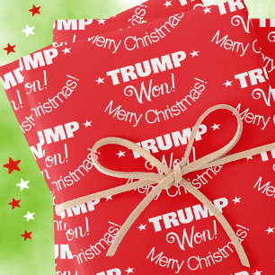 TRUMP A GAGNÉ ! Joyeux Noël ensemble de papier d'e