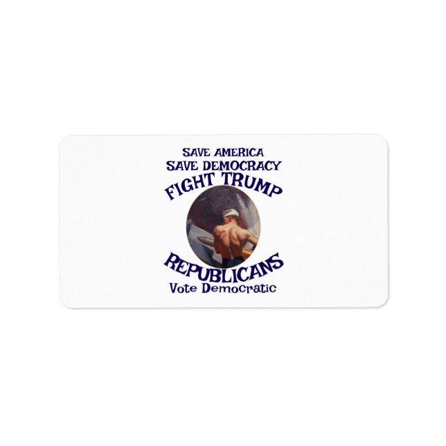 Trump Adressaufkleber (Vorne)