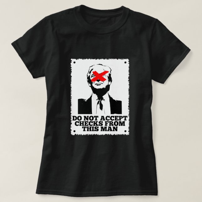 Trump akzeptiert keine Karo T-Shirt (Design vorne)