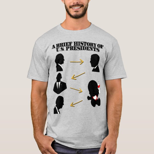 Trump als Baby: Eine kurze Geschichte der US-Präsi T-Shirt (Vorderseite)