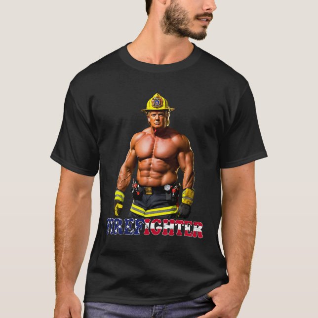 Trump als Kämpfer Trump 2024 T-Shirt (Vorderseite)